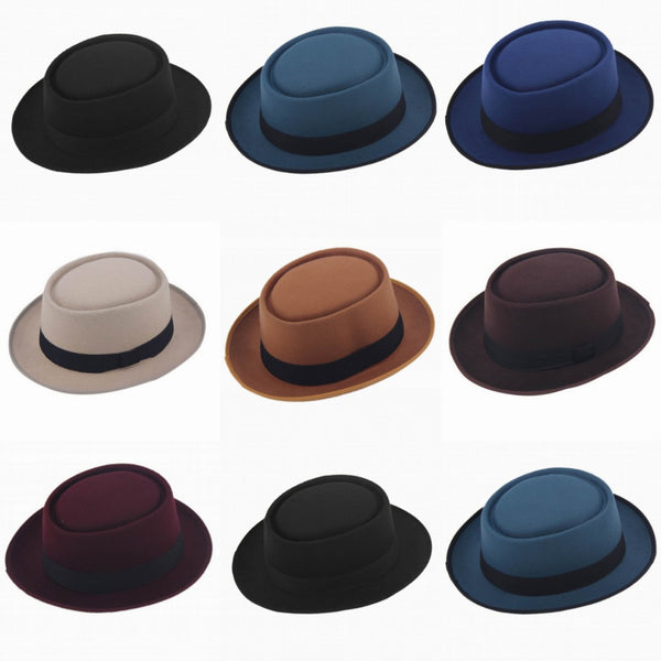 Classic Men Pork Pie Hat