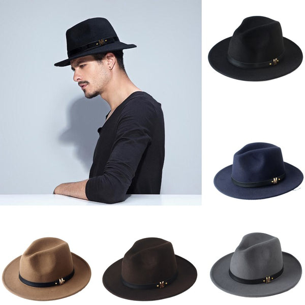 Woolen Wide Brim Panama Hat