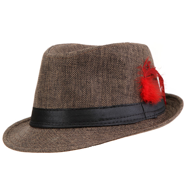 Fashion Feather Fedora Hat