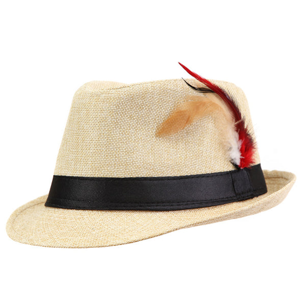Fashion Feather Fedora Hat