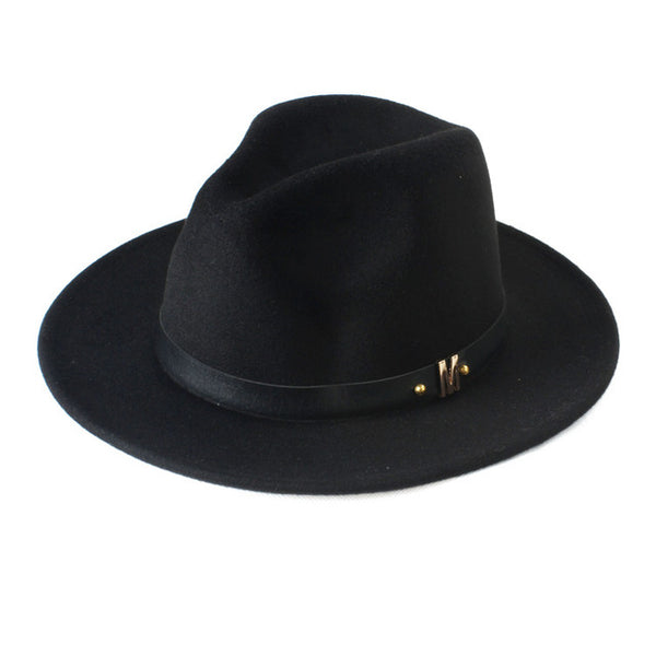 Woolen Wide Brim Panama Hat