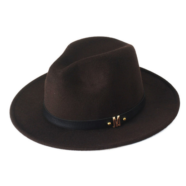 Woolen Wide Brim Panama Hat