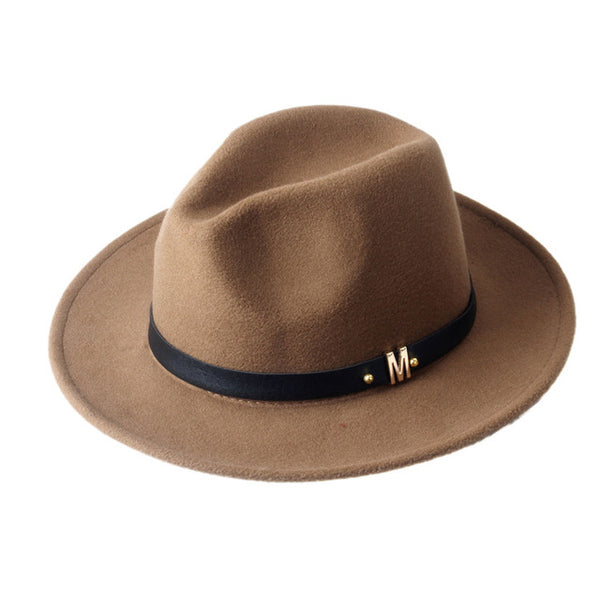 Woolen Wide Brim Panama Hat