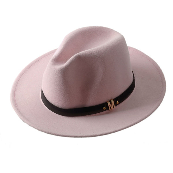 Woolen Wide Brim Panama Hat
