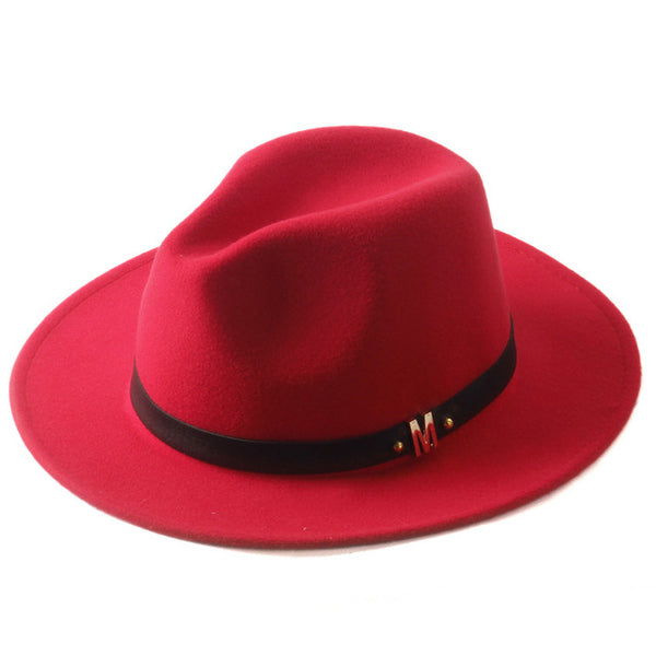 Woolen Wide Brim Panama Hat